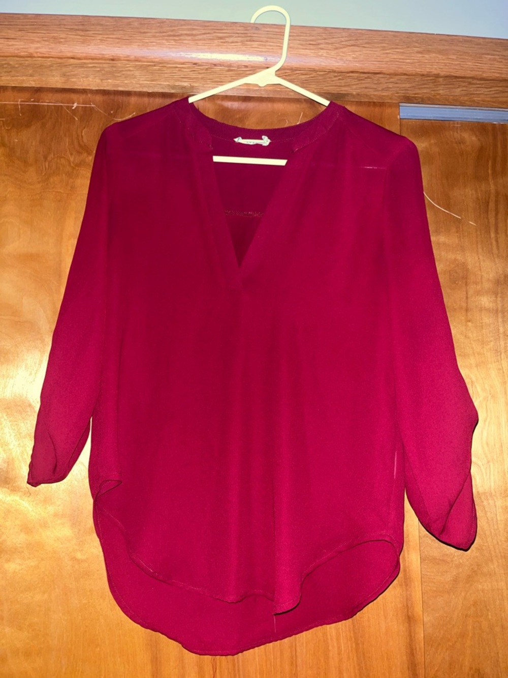 Lush V-Neck Long Sleeve Blouse